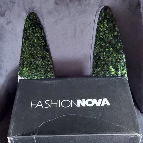 BLACK DENIM MULE PUMPS - Picture 9 of 9